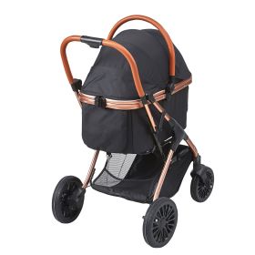VEVOR Pet Stroller, 4 Wheels Dog Stroller Rotate with Brakes, 66 lbs Weight Capacity, Puppy Stroller with Detachable Carrier VEVOR Pet Stroller, 4 Wheels Dog Stroller Rotate with Brakes, 66 lbs Weight Capacity, Puppy Stroller with Detachable Carrier